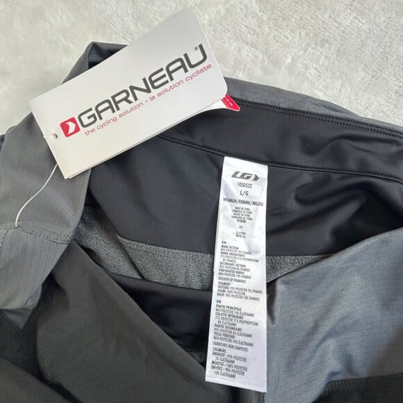 Louis Garneau Womens Cycling Rio Knickers Slim Flex Black/Grey Large Stretch New - Picture 3 of 11